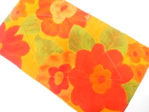 未使用品　手織り紬　花模様織り出し　名古屋帯